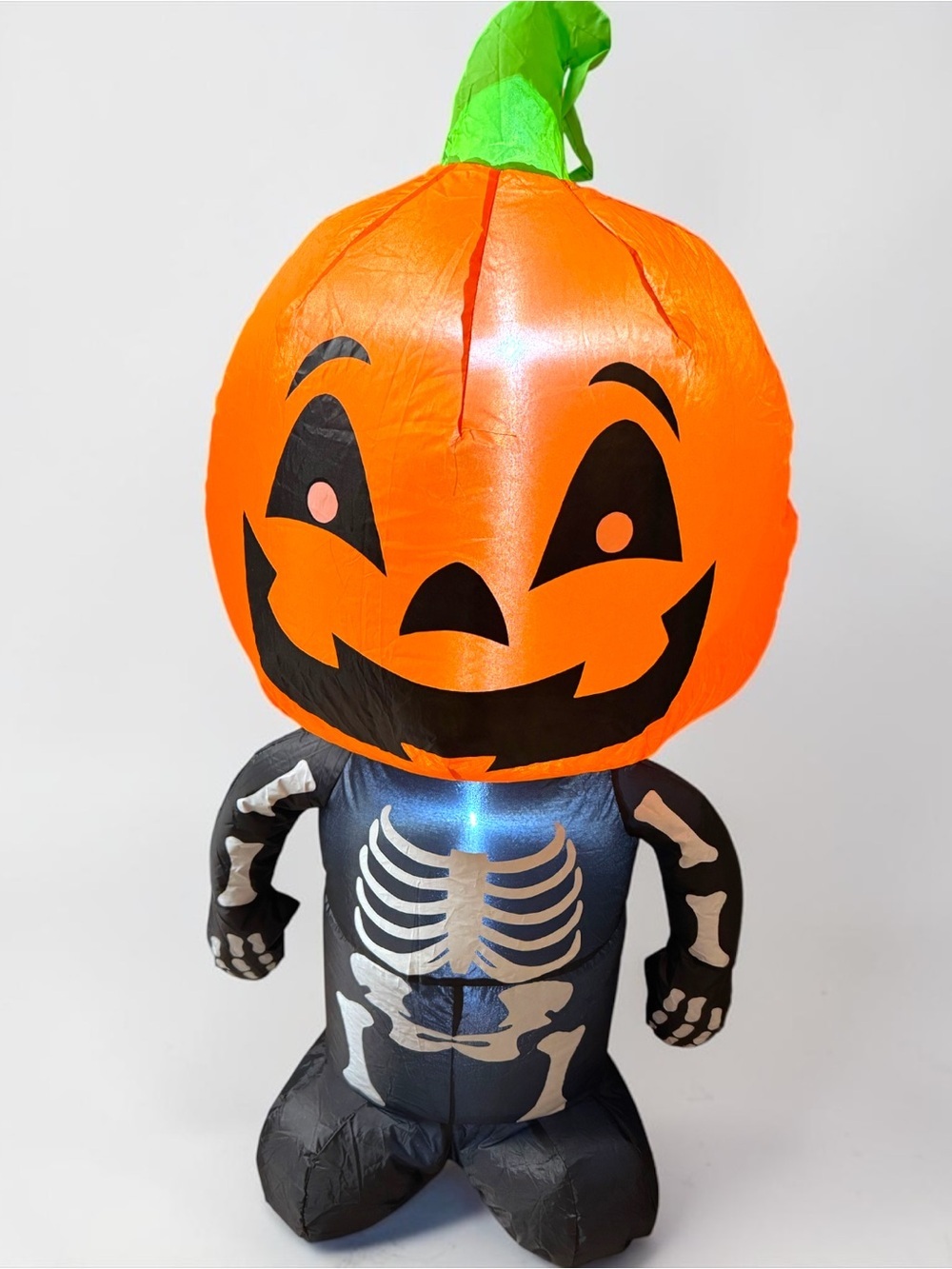 Gemmy Pumpkin Head Skeleton Inflatable Halloween Decor 3.5 Ft - Picture 8 of 9